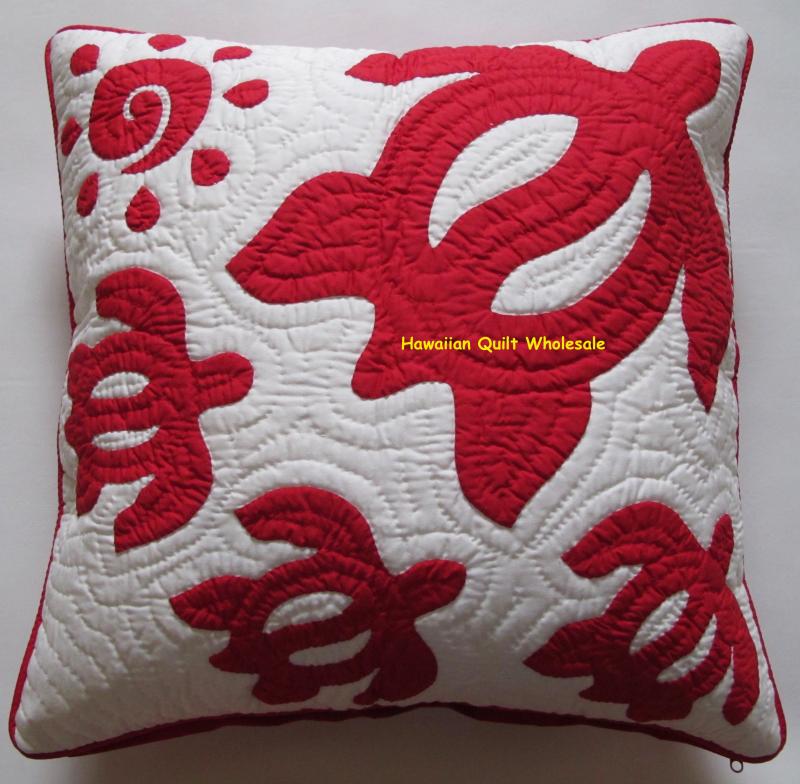 Sea Turtles Re 2 Pillow Covers Zoom Red Charcoal Gray Pillow